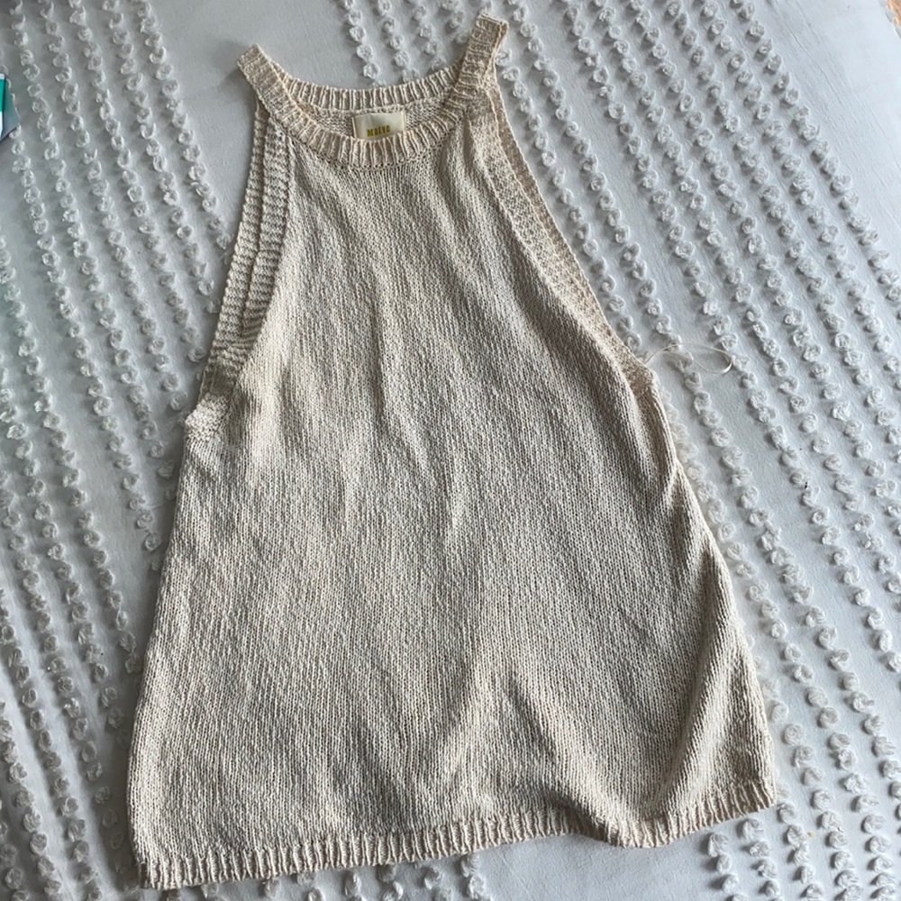 Knit sweater tank